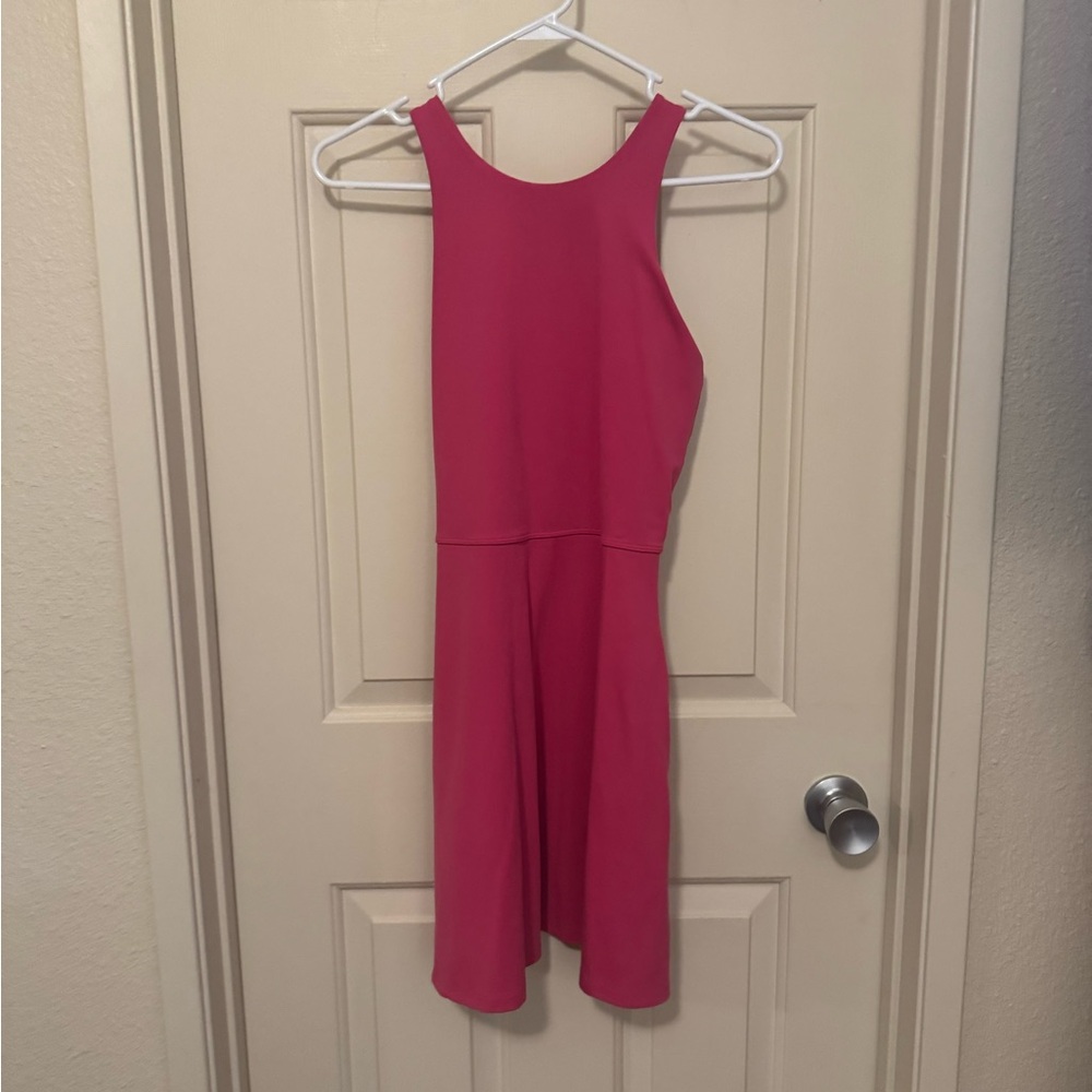 Athleta Hot Pink Sleeveless A-Line Dress